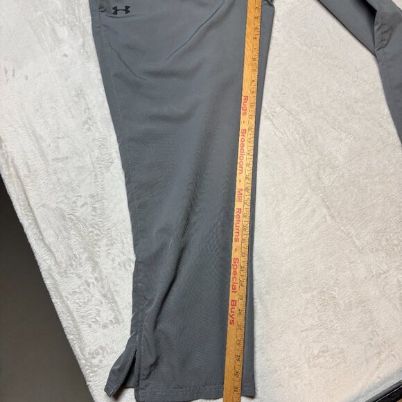 Under Armour Pants Mens XL Vital Warm Up Gray‎ Ankle Zips Track Mesh Lined - Picture 7 of 9